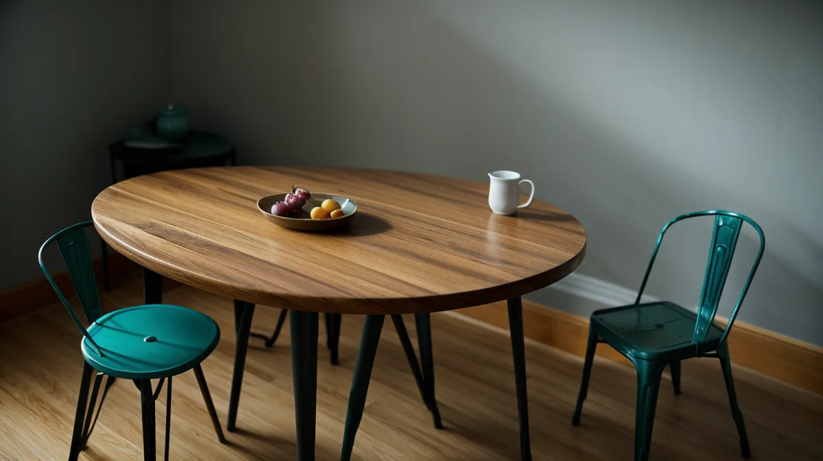 Juegos de mesa adaptados para un adulto mayor con movilidad reducida sobre la mesa de la cocina