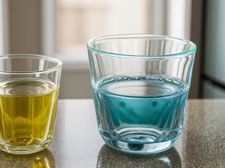 Vaso de agua y pastillero semanal en la cocina, parte del cuidado diario de un adulto mayor en casa